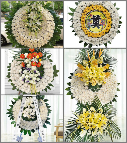 山东青岛胶州市胶西镇大刘家疃东村花圈速递
